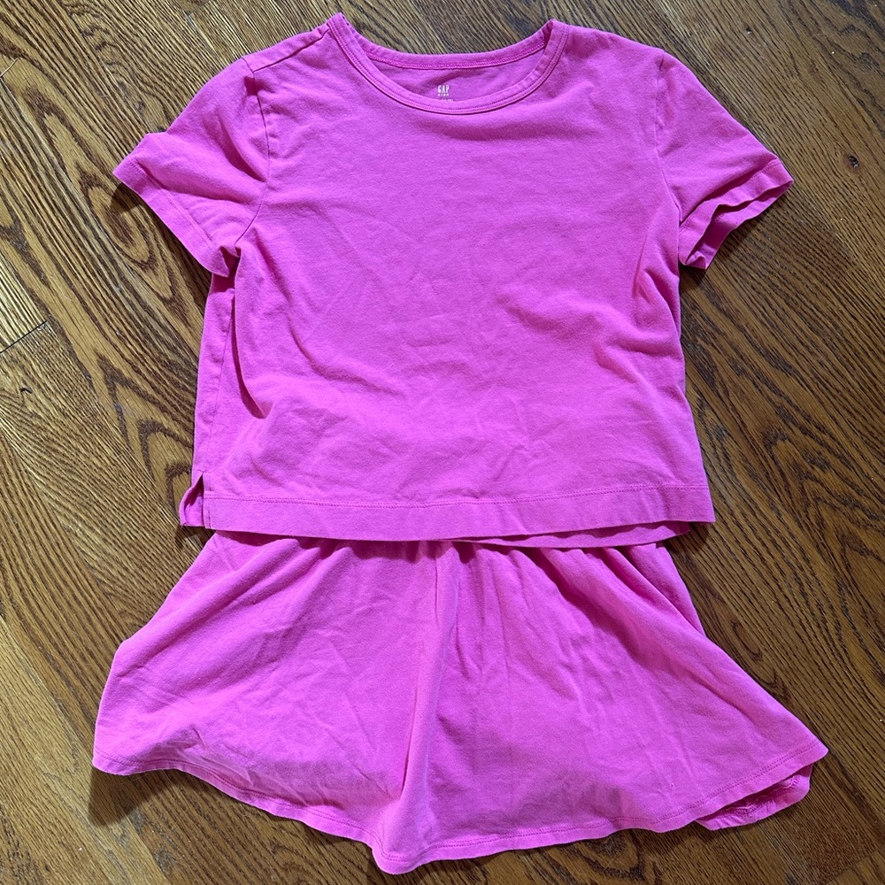 Girls Hot Pink Gap Skort Set